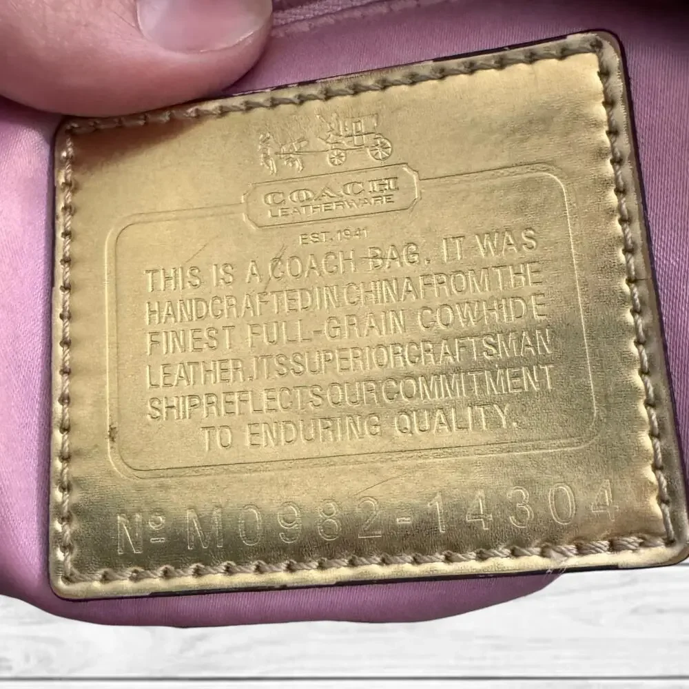 B8. COACH Madison 2-Way HOBO Bag Vintage - REHAB Bag - No-M0982-14304 - Picture 13 of 15